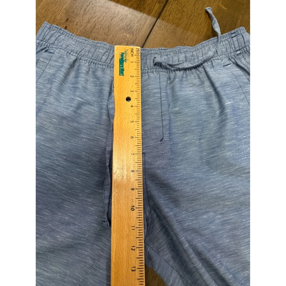 Lululemon Lab Men Blue Space Dye Tapered Jogger Pant Size M Recycled Linen Blend